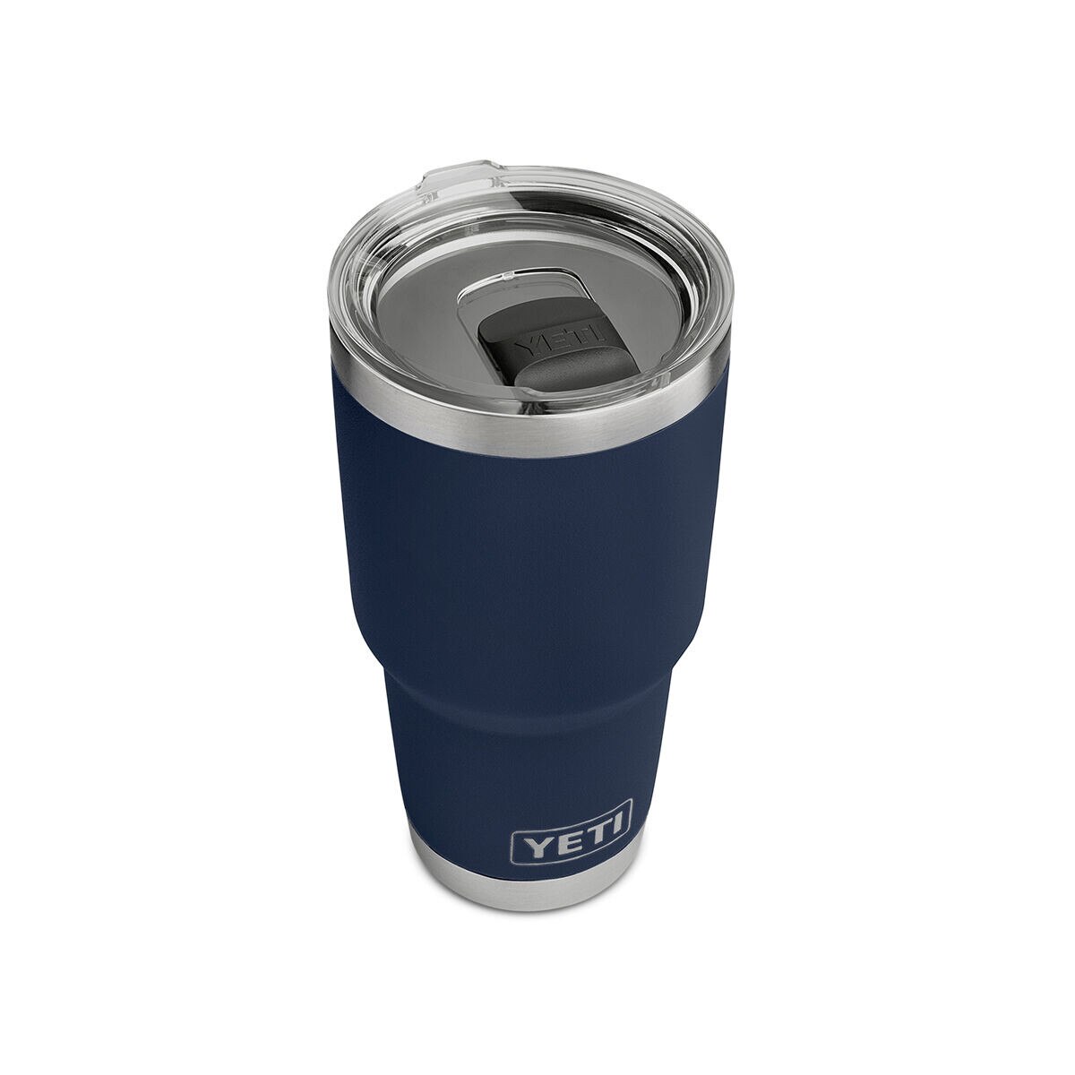 Yeti 30oz navy tumbler 3/4 image